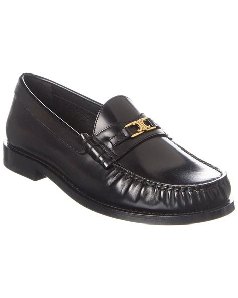 celine lofer|celine leather loafer.